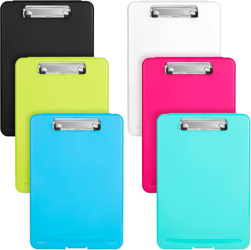 IKAYAS Heavy Duty 9.5 x 13.8 Inch Translucent Metal Storage Clipboard with Paperboard for Classroom, Office, School, Hospital - Image 4